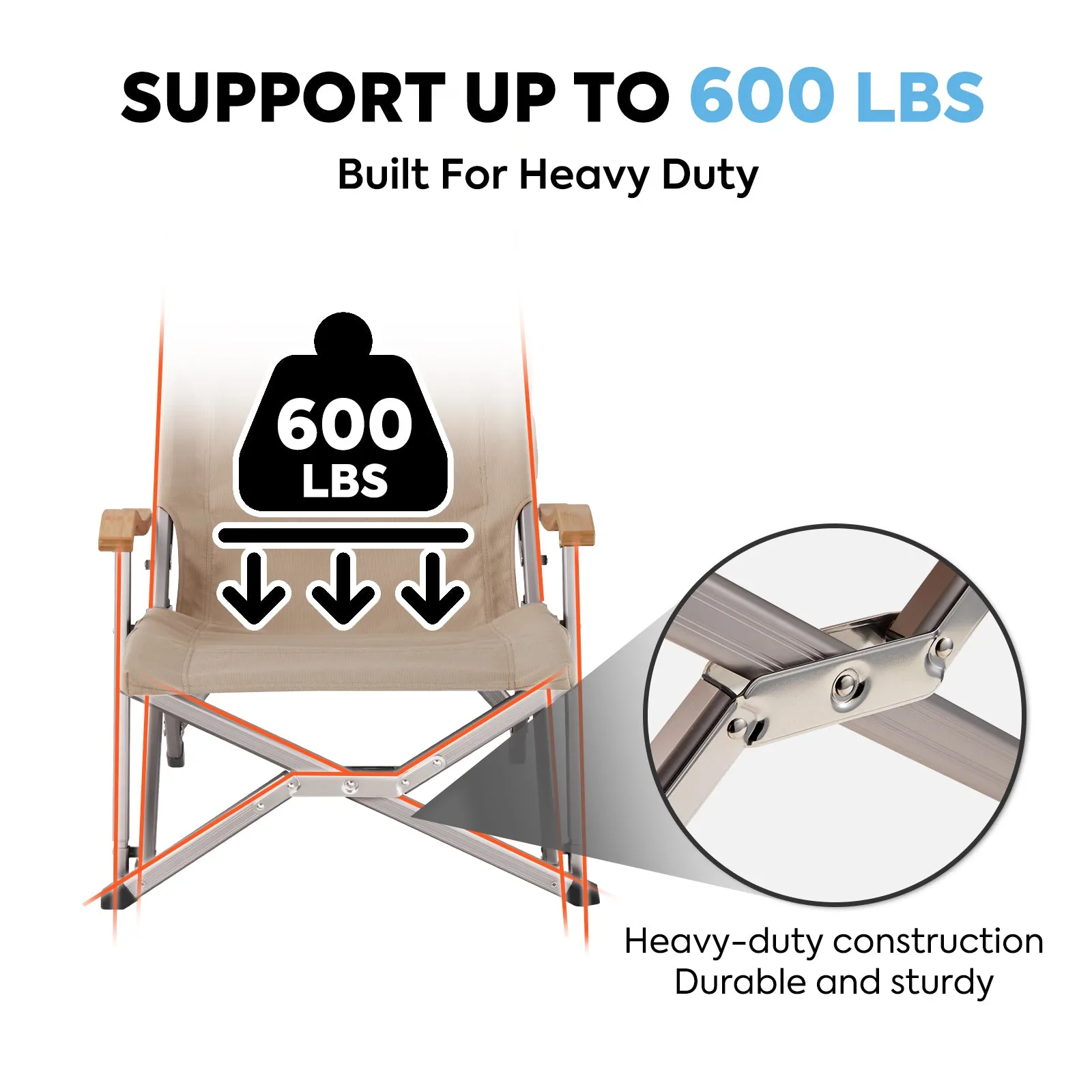 Hi1600L Folding Camping Chairs for Outside | ICECO