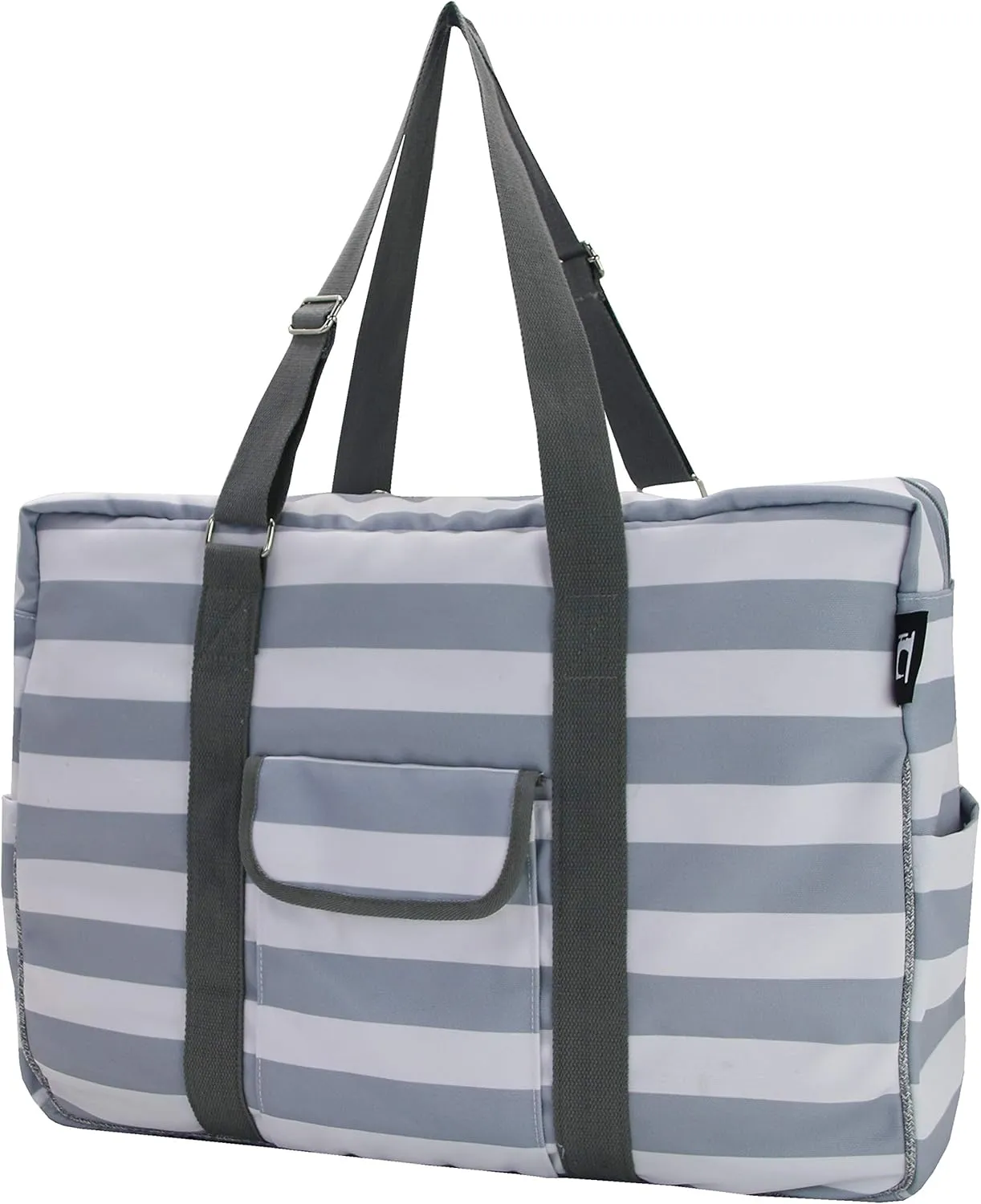 Hibala Canvas Waterproof Beach Bag,Gym/Travel/Pool Bag,Tote For Women&Men,with Adjustable Handle