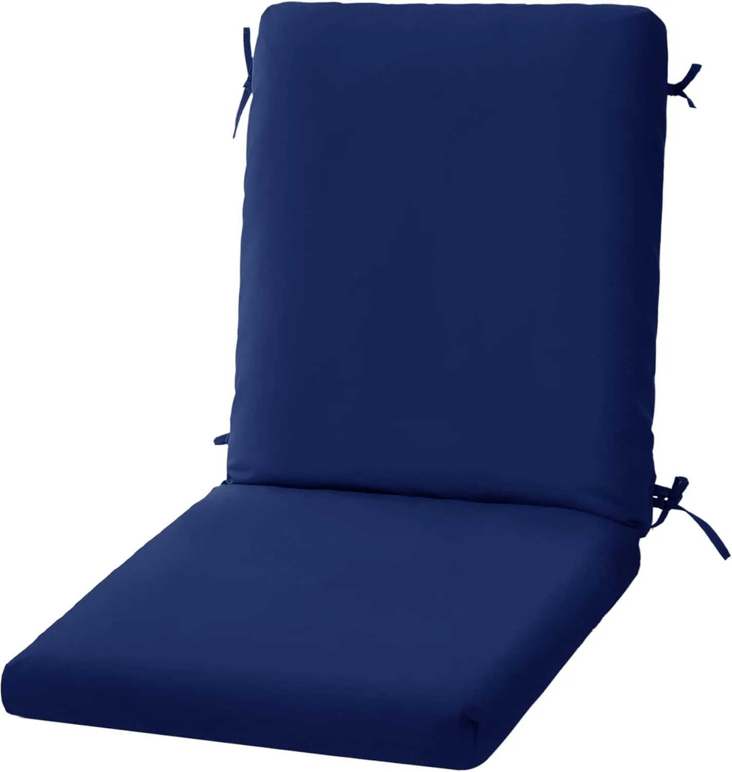 High Back Outdoor Chair Cushions 44''x20'' - Patio Dining Chair Cushions with Waterproof, Fade-Resistant, Removable & Machine-Washable Covers, Navy Blue