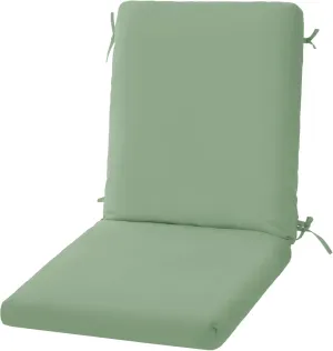 High Back Outdoor Chair Cushions 44''x20'' - Patio Dining Chair Cushions with Waterproof, Fade-Resistant, Removable & Machine-Washable Covers, Sage Green