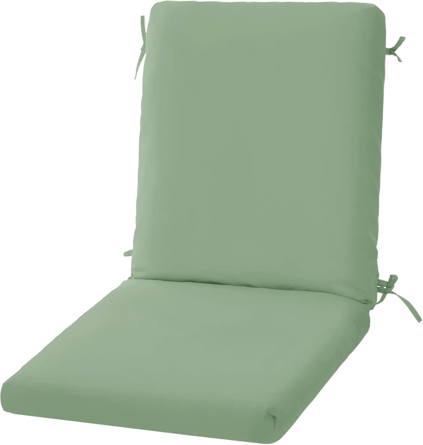High Back Outdoor Chair Cushions 44''x20'' - Patio Dining Chair Cushions with Waterproof, Fade-Resistant, Removable & Machine-Washable Covers, Sage Green