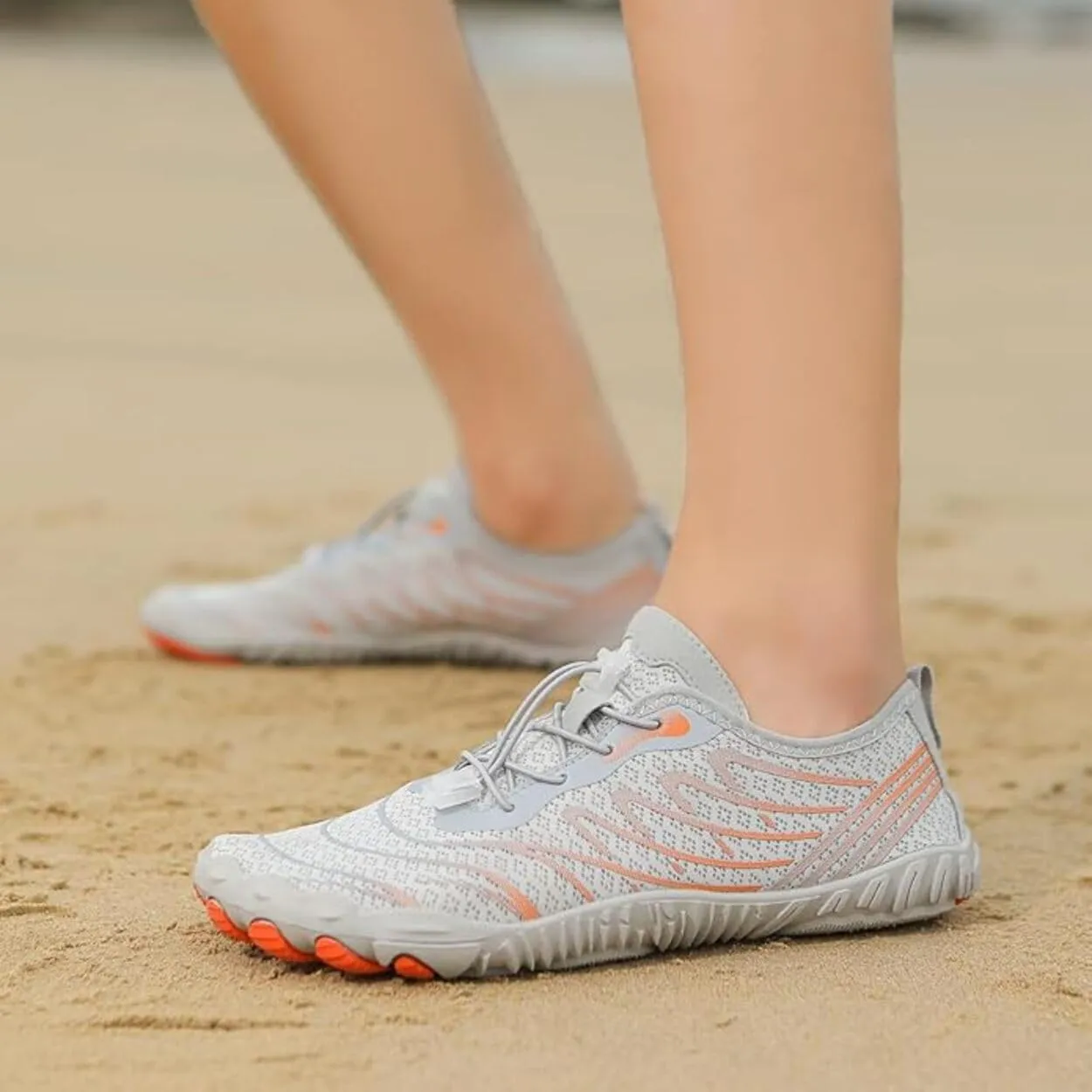 Hrtesus Grounding Shoes with Copper for Women Men Earthing Shoes Grounded Barefoot Footwear Wide Toe Highly Elastic Non-Slip Sneakers