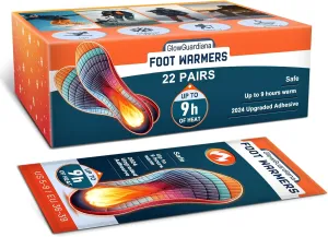 Insole Foot Warmers Long-Lasting Heating up tp 9h Air Activated Disposable Feet Warmers for Men & Women 22pairs