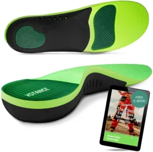 Insoles 2.0 for Men & Women – Plantar Fasciitis, Heel Pain, Flat Feet & Overpronation | Heavy-Duty Arch Support for Standing All Day | Built for 200  lbs | Men’s 6-7.5 / Women’s 7-8.5