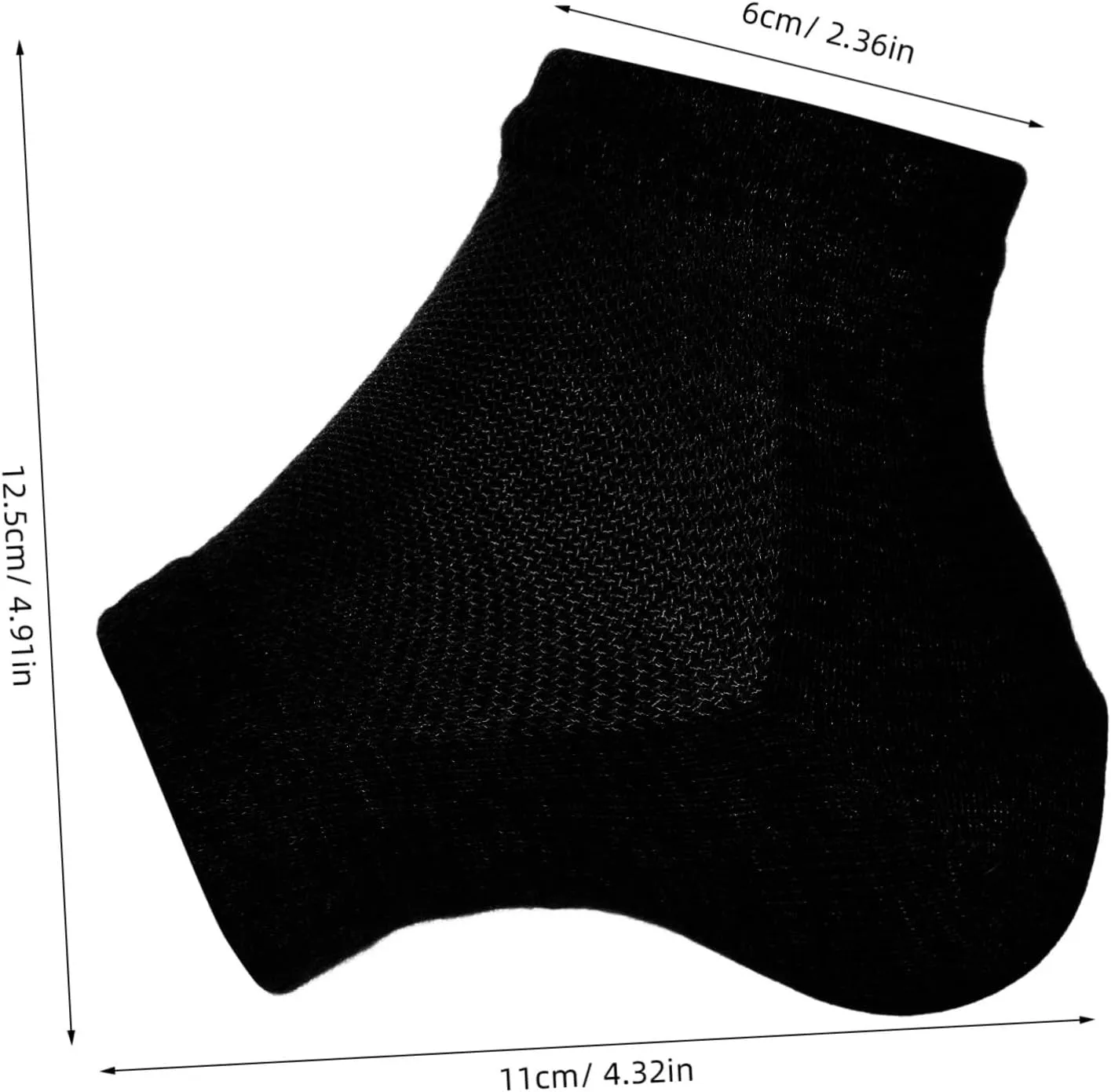 Invisible Booster Socks Pair Height Increase Heel Lifts for Shoes Non Slip Pads