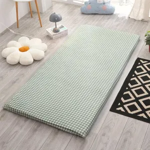 Japanese Futon Floor Mattress Cover, Tatami Korean Floor Mattress Sleeping Mat Protector for Futon Mattress Portable Dormitory Sleeping Pad for Adult(B,Twin/90x200cm)