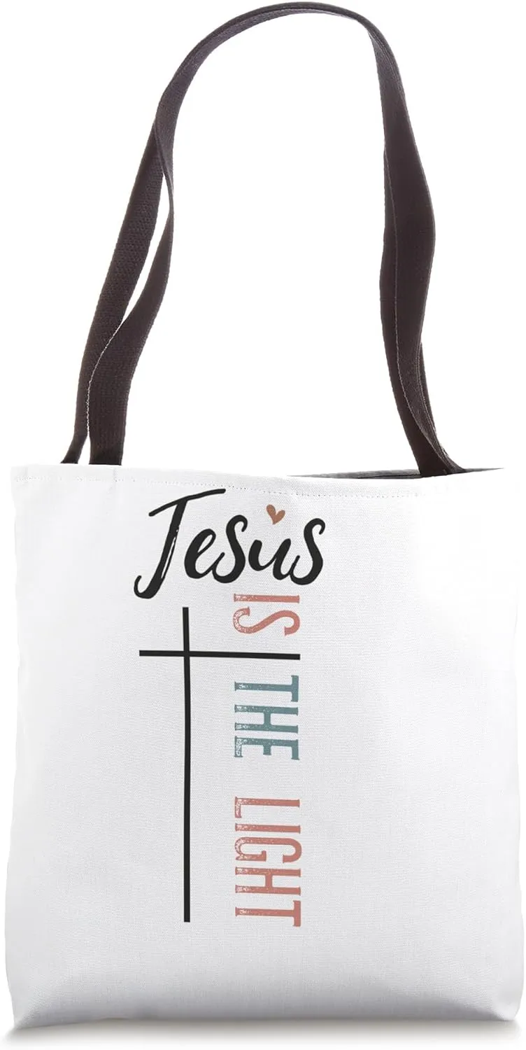 Jesus Is The Light Tote Bag