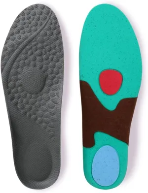 Jogging Marathon Insoles Cushion Light Soft Breathable Deodorant Sole Massage Running Insert Sports Shoes Pad Men Women(44)