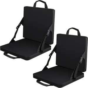 Juexica 2 Pcs Stadium Seats Boat Canoe Kayak Seat Stadium Seats for Bleachers Without Back Support for Indoor Outdoor Sport Events Bleacher Outing Traveling Hiking Fishing Camping