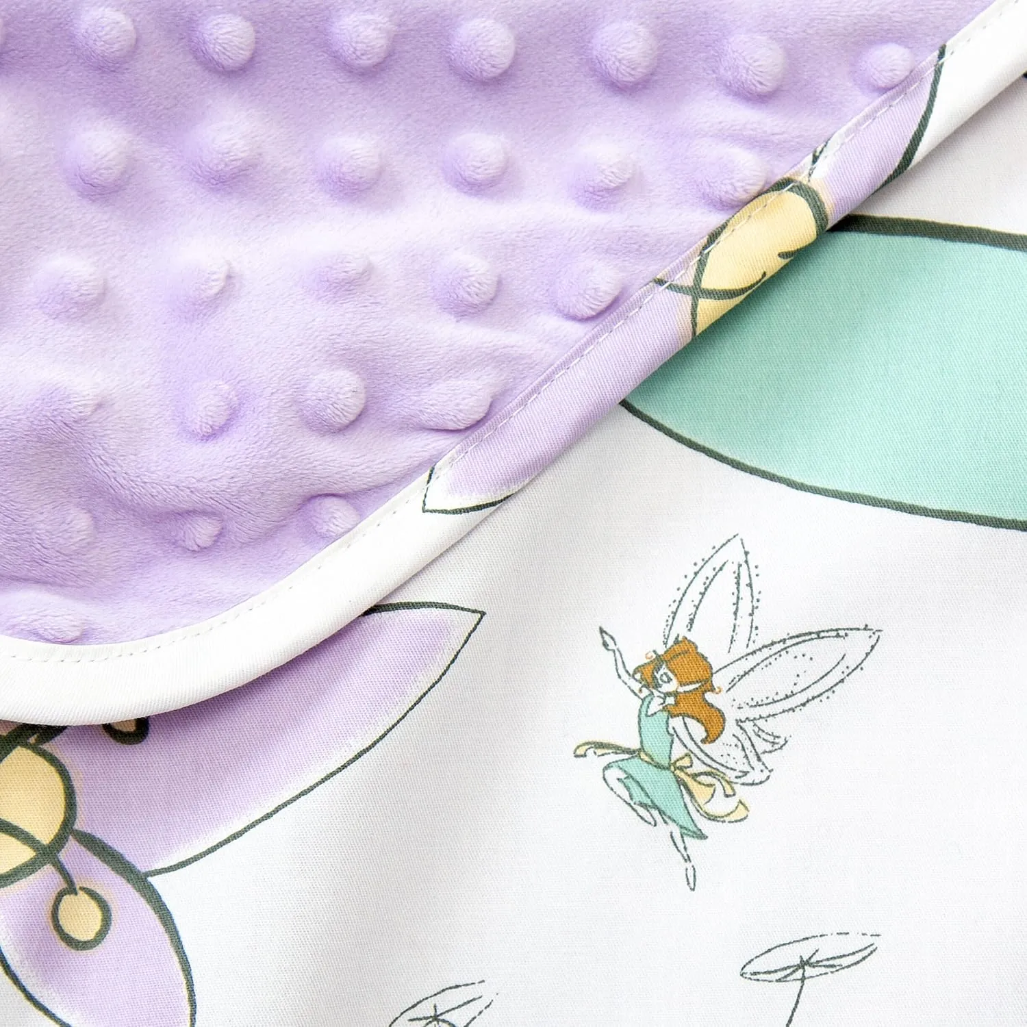 JumpOff Jo - Toddler Nap-Mat - Sleeping Bag for Kids with Removable Pillow and Ultra Soft Blanket for Preschool, Daycare, and Sleepovers - Fairy Blossoms