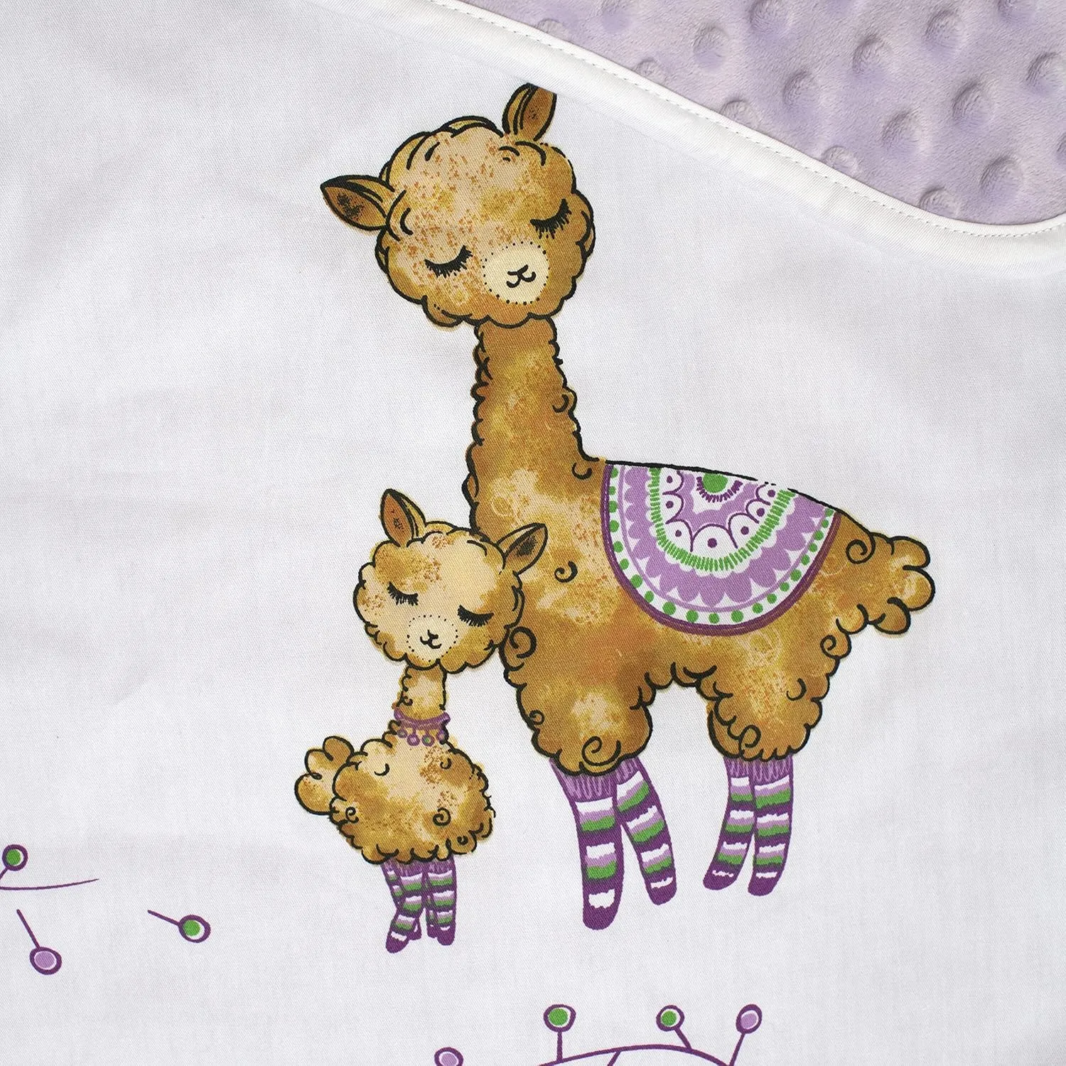 JumpOff Jo - Toddler Nap Mat - Sleeping Bag for Kids with Removable Pillow and Ultra Soft Blanket for Preschool, Daycare, and Sleepovers - Llama & Mama