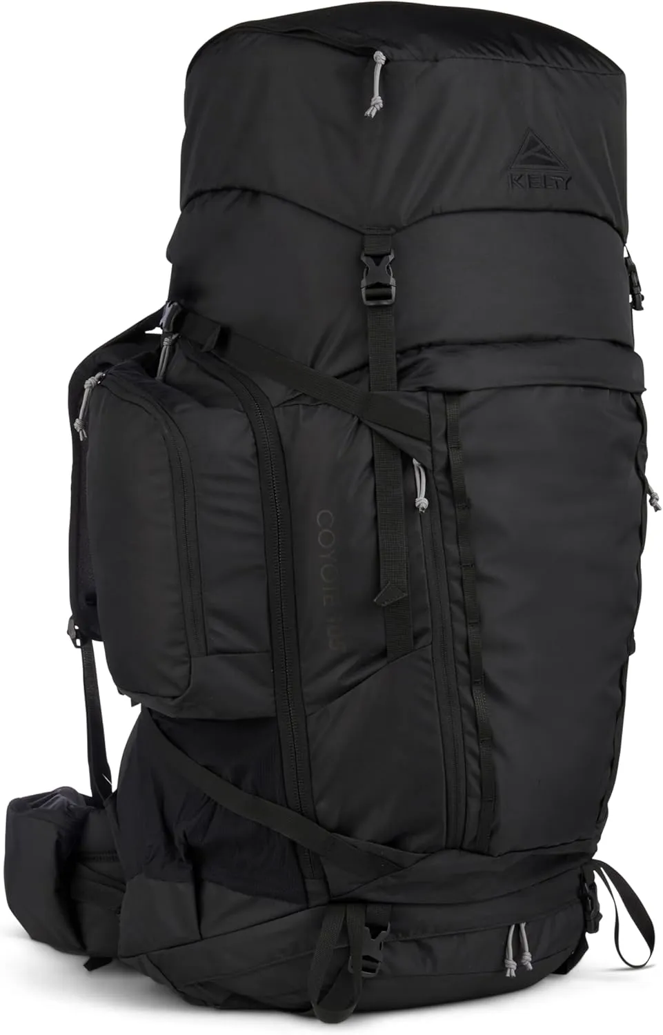 Kelty Coyote 60-105 Liter Internal Frame Backpack - Hiking, Backpacking, Travel, Adjustable Torso (105L / Black)