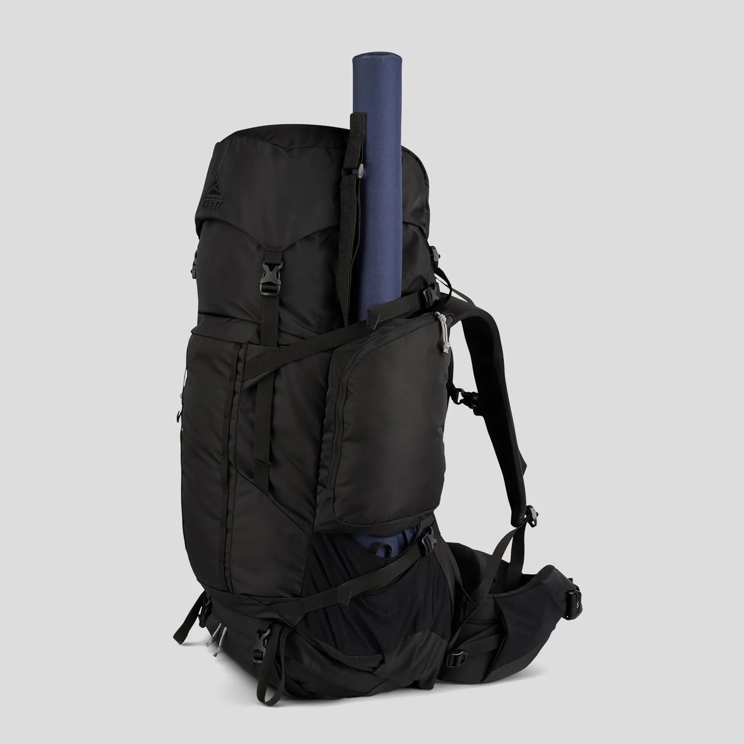 Kelty Coyote 60-105 Liter Internal Frame Backpack - Hiking, Backpacking, Travel, Adjustable Torso (105L / Black)