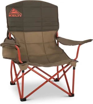 Kelty Lowdown Folding Chair, Camping Seat for Backyard Parties, Soccer Saturdays, Concerts, Beach, Tailgating (Bungee Cord / Beluga)