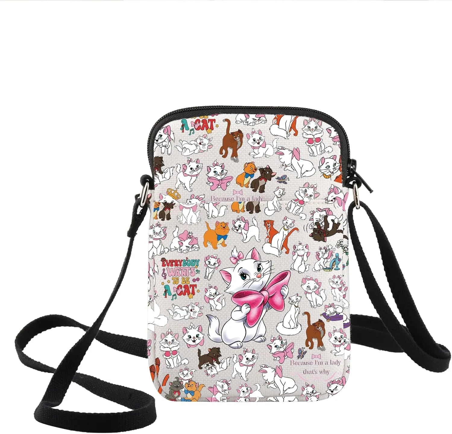 KEYCHIN Marie Cat Tote Bag Cartoon Marie Fans Gifts Because I'm A Lady That's Why Shoulder Bag Marie Ladies Merchandise