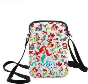 KEYCHIN Princess Crossbody Bag Princess & Flounder Fans Gifts Under The Sea Shoulder Bag Fairytale Merch