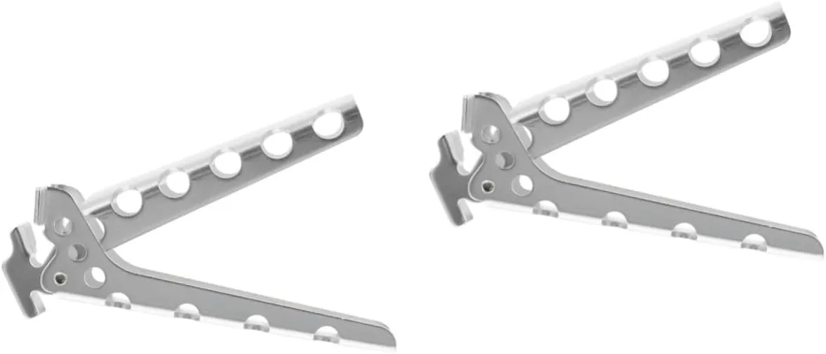 KICHOUSE 2pcs Titanium Camping Cookware Clamp Hot Plate Gripper Clip Dish Clips for Outdoor Kitchen Utensils Set