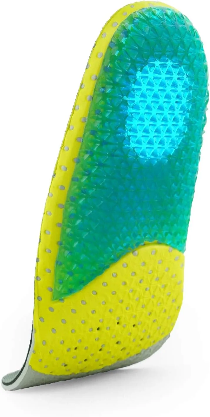 Kids Running Gel Insoles Kids Shock Absorbing Arch Support Insoles Good Feet Step Aid Little Kid US 2-3 (8 1/8-8 1/2)