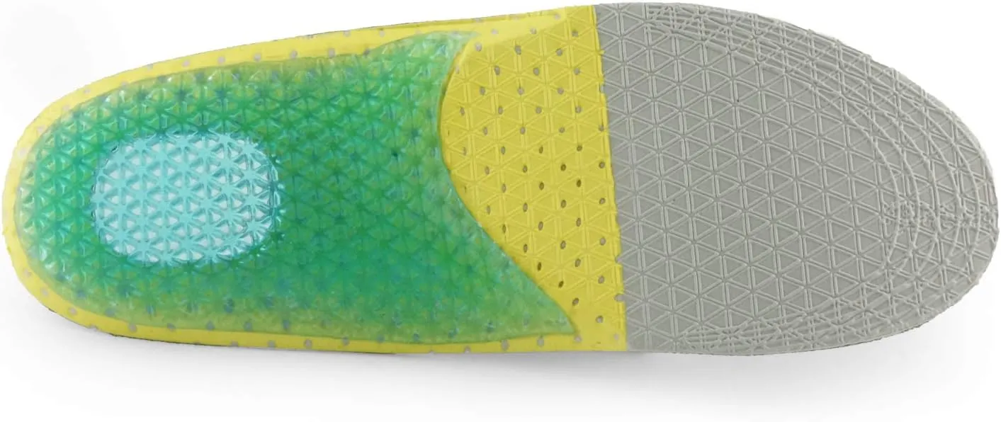 Kids Running Gel Insoles Kids Shock Absorbing Arch Support Insoles Good Feet Step Aid Little Kid US 2-3 (8 1/8-8 1/2)