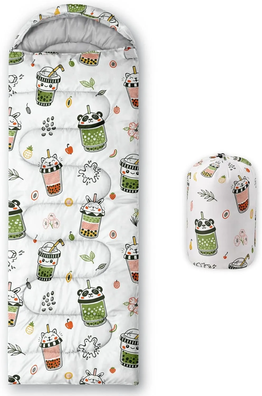 Kids Sleeping Bag for Boys and Girls,Monster Alien Print-Lightweight Warm Portable Outdoor Indoor-Waterproof Cold Weather Resistant Sleeping Bag for Camping Hiking