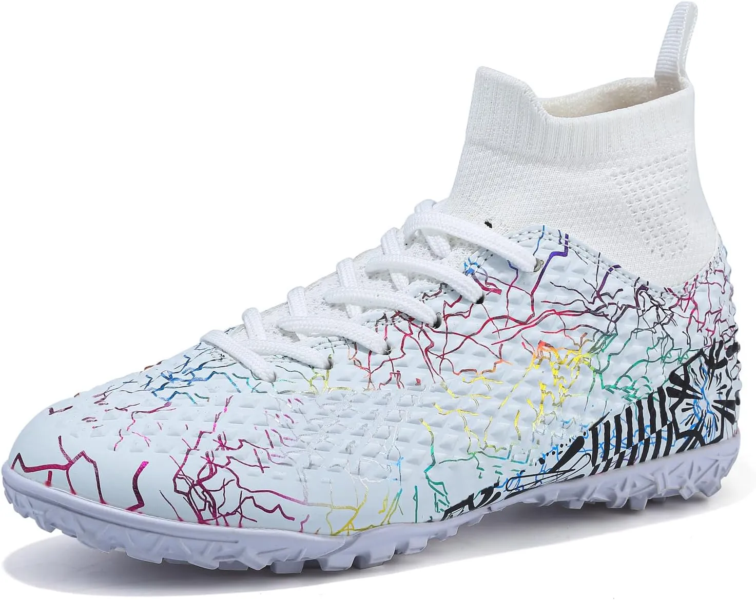 Kids Soccer Boys Girls Turf Soccer Shoes Indoor Outdoor Soccer Youth Trainning Shoes Breathable Casual Athletic Football Shoes
