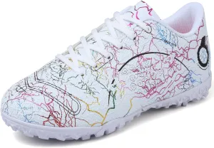 Kids Soccer Boys Girls Turf Soccer Shoes Indoor Outdoor Soccer Youth Trainning Shoes Breathable Casual Athletic Football Shoes