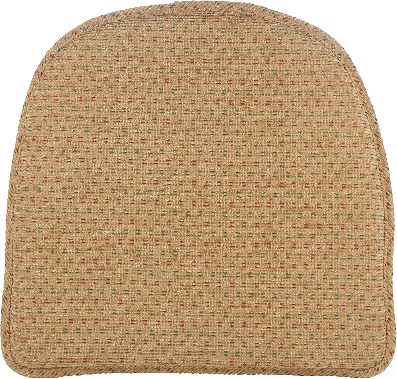 Klear Vu Gripper Non Slip Chair Cushions, Soft & Comfortable Seat Pad, Sitting Pillow for Kitchen, Dining or Office, 2 Count (Pack of 1), Raindrops Natural