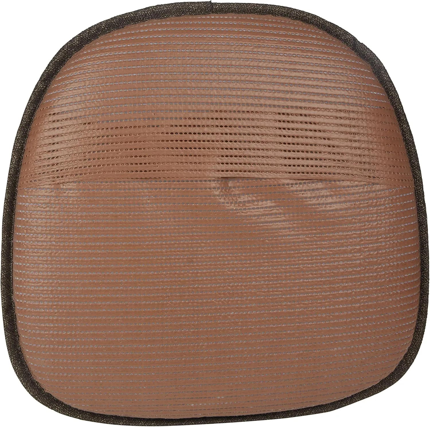Klear Vu Gripper Non-Slip Mid Century Modern Shell Chair Cushion, Assembled in USA, Extra Thick Fill, Omega Upholstery Fabric, Set of 4 for Dining Room and Kitchen, 4 Count (Pack of 1), Chesnut