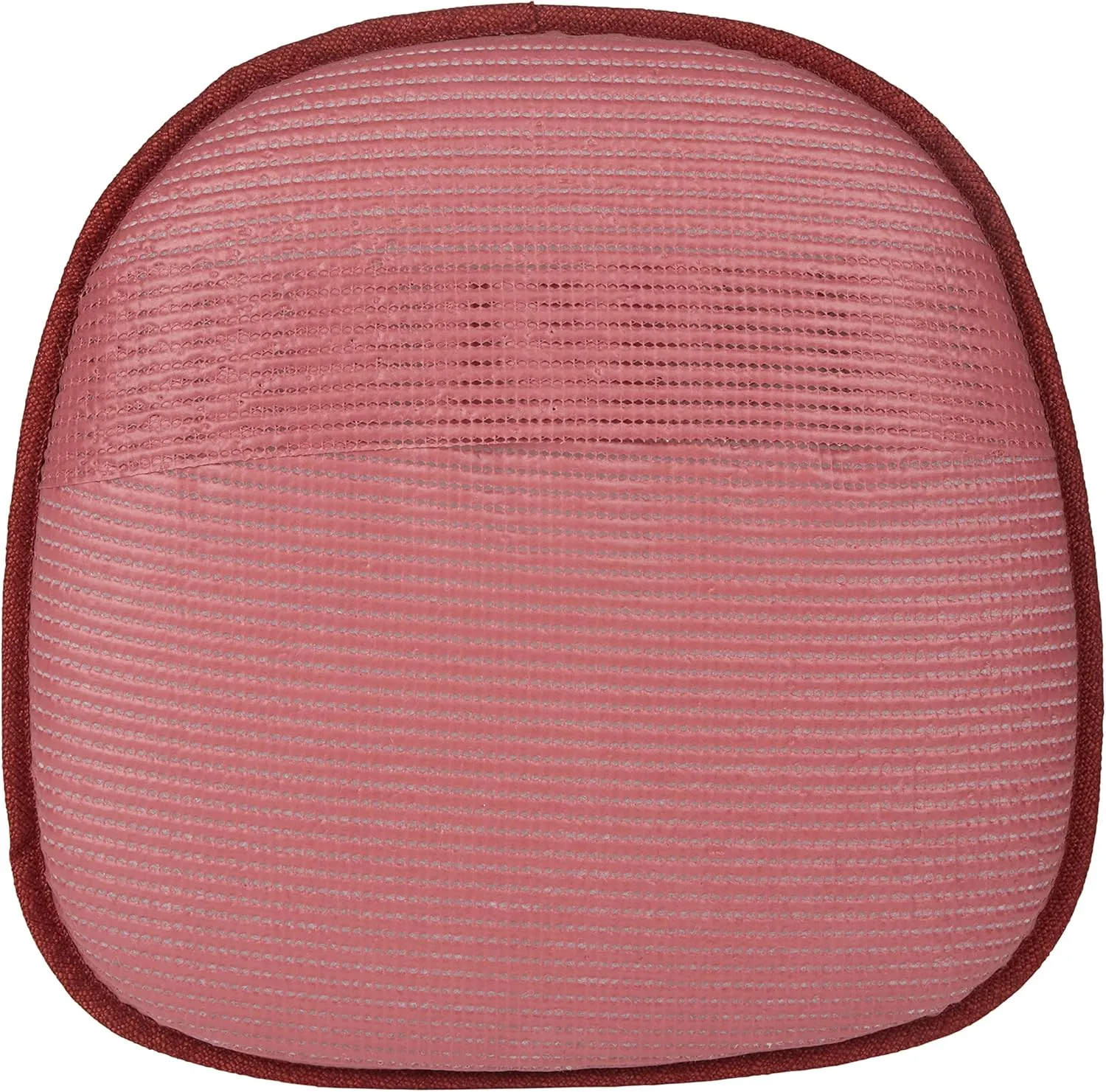 Klear Vu Gripper Non-Slip Mid Century Modern Shell Chair Cushion, Assembled in USA, Extra Thick Fill, Omega Upholstery Fabric, Set of 4 for Dining Room and Kitchen, 4 Count (Pack of 1), Flame