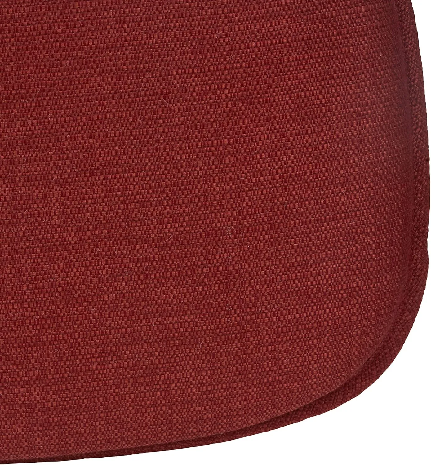 Klear Vu Gripper Non-Slip Mid Century Modern Shell Chair Cushion, Assembled in USA, Extra Thick Fill, Omega Upholstery Fabric, Set of 4 for Dining Room and Kitchen, 4 Count (Pack of 1), Flame