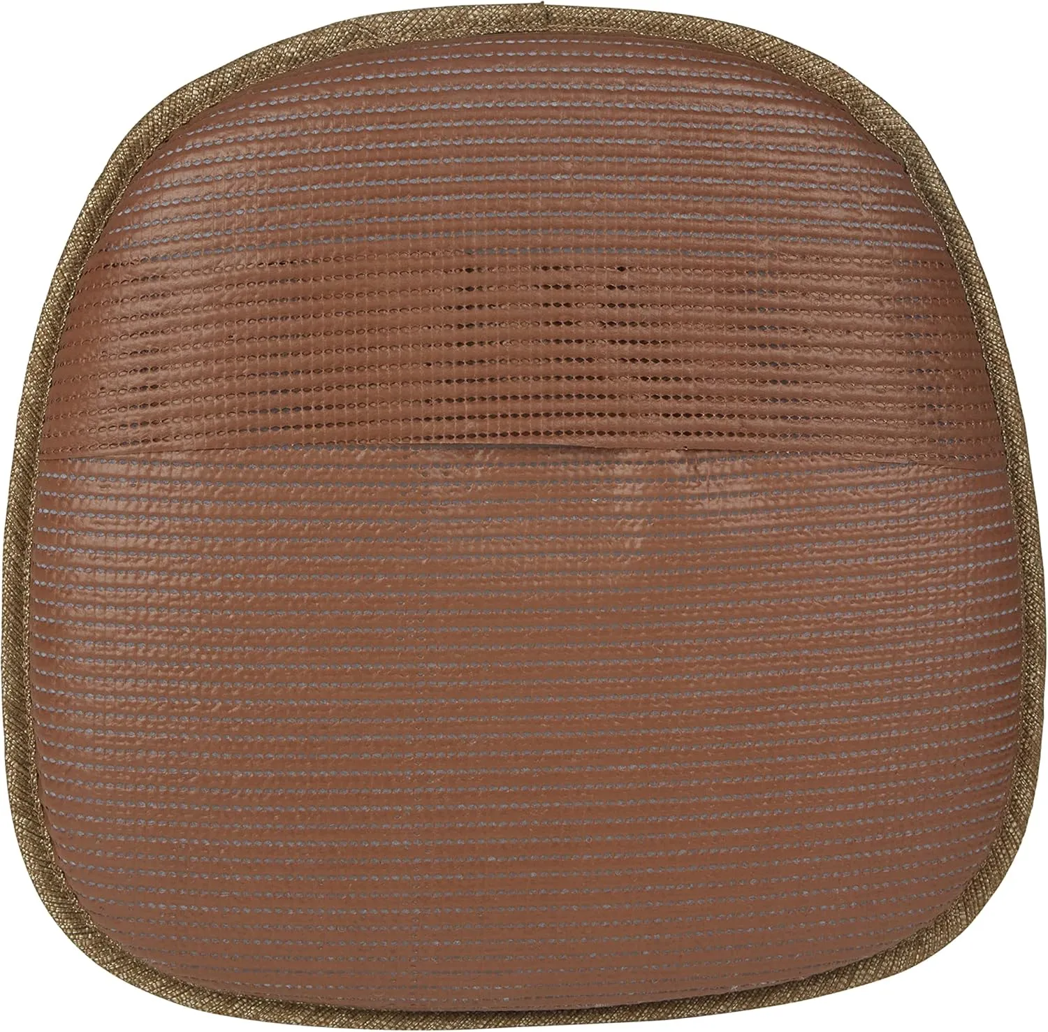 Klear Vu Gripper Non-Slip Mid Century Modern Shell Chair Cushion, Assembled in USA, Extra Thick Fill, Omega Upholstery Fabric, Set of 4 for Dining Room and Kitchen, 4 Count (Pack of 1), Gold