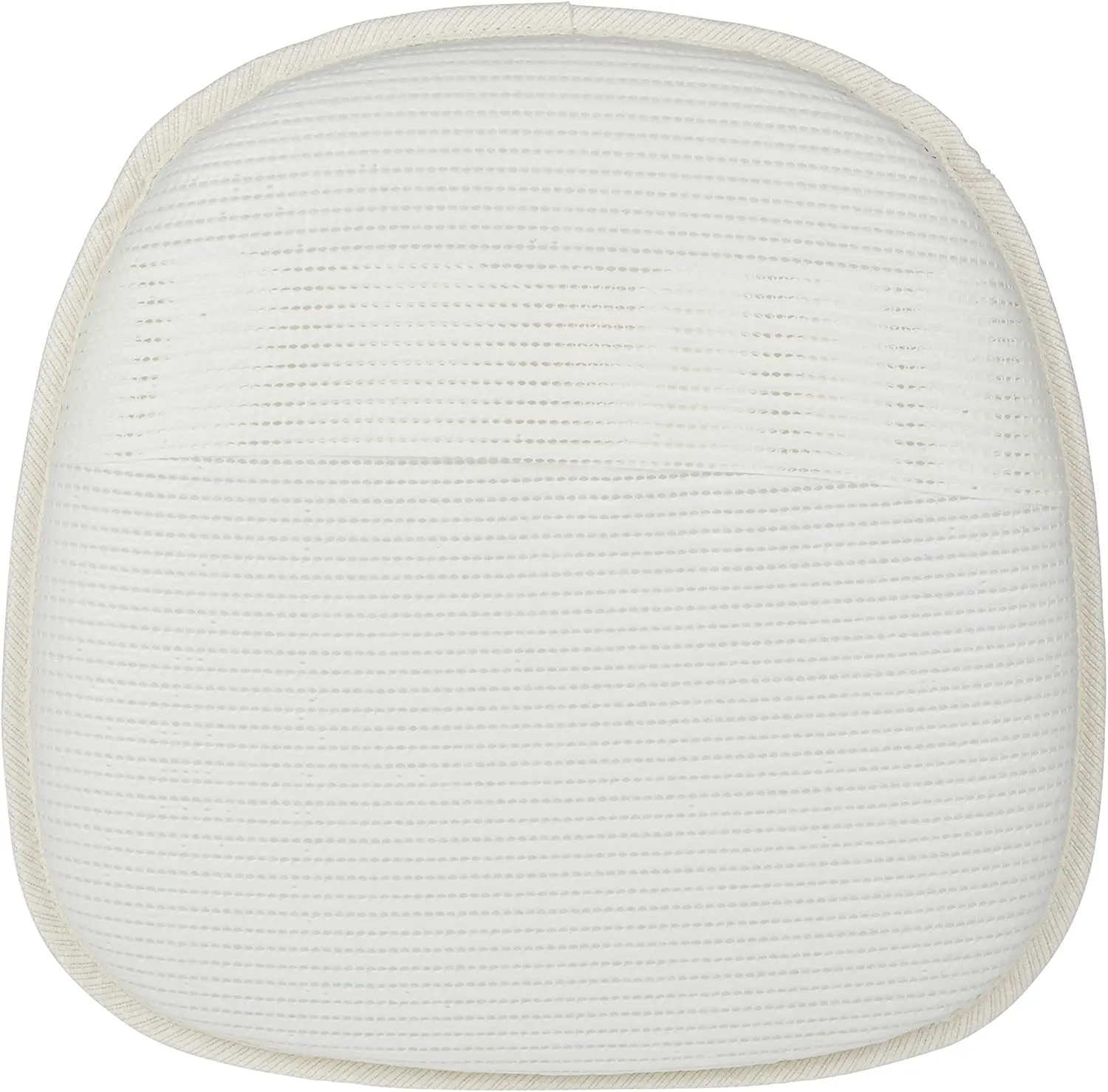 Klear Vu Gripper Non-Slip Mid Century Modern Shell Chair Cushion, Assembled in USA, Extra Thick Fill, Omega Upholstery Fabric, Set of 4 for Dining Room and Kitchen, 4 Count (Pack of 1), Ivory