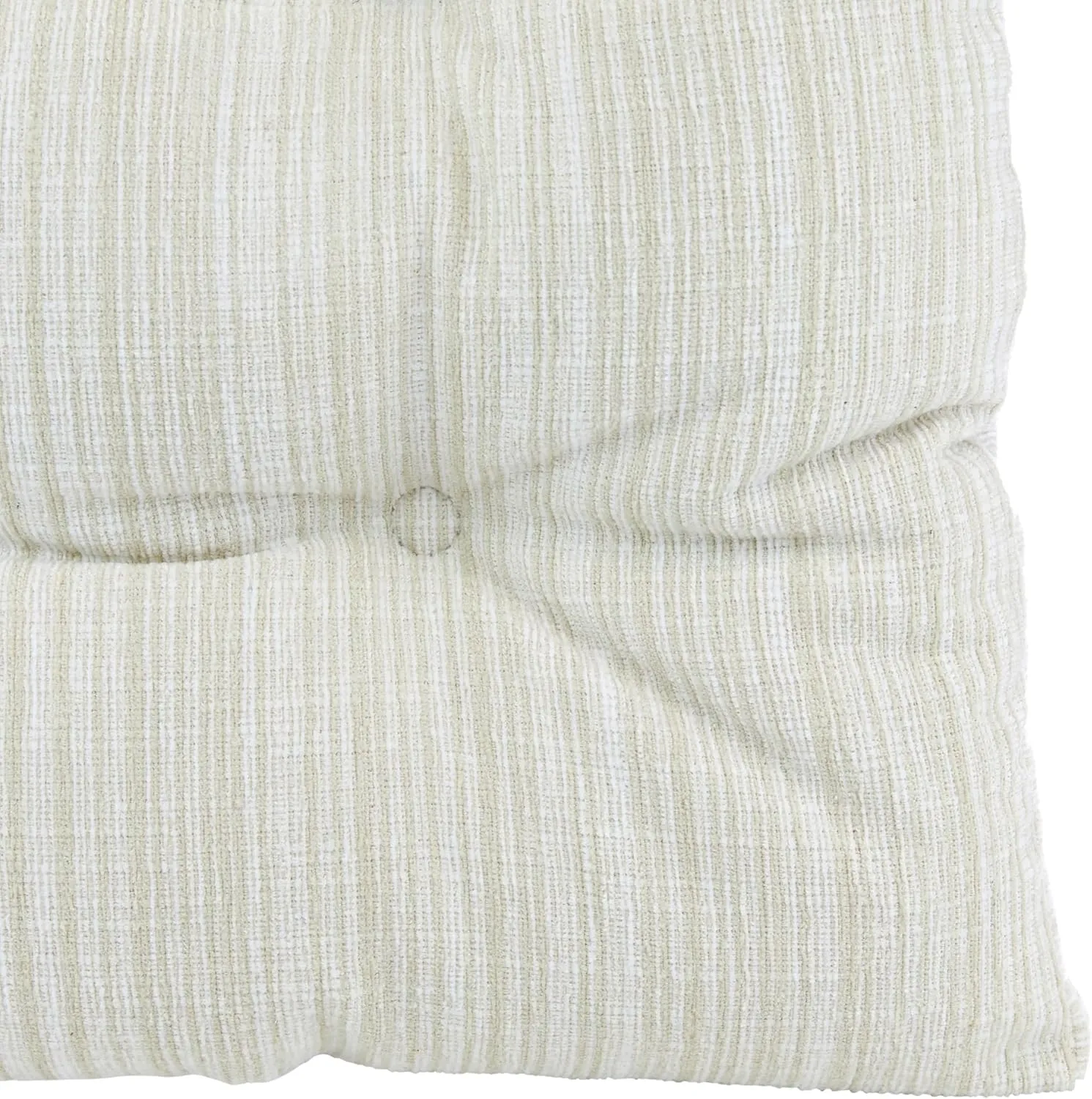 Klear Vu Gripper Overstuffed Universal Non-Slip Dining Chair Cushions for Kitchen Decor or Office Use, U-Shaped Skid-Proof Seat Pad, 17x17 Inches, 2 Count (Pack of 1), Chenille Cream