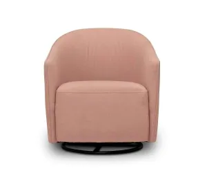 Komet Swivel Rocker Chair - Blush
