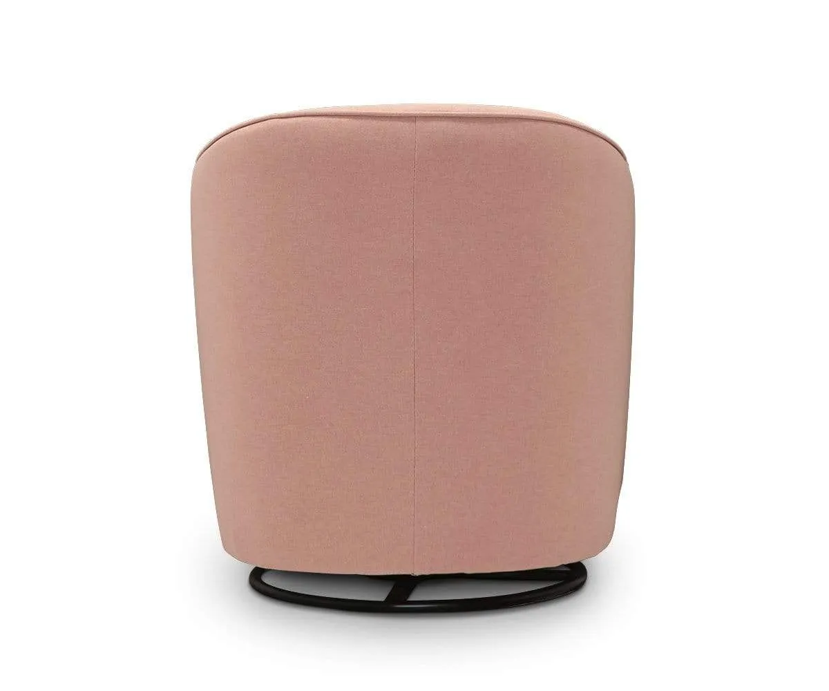 Komet Swivel Rocker Chair - Blush