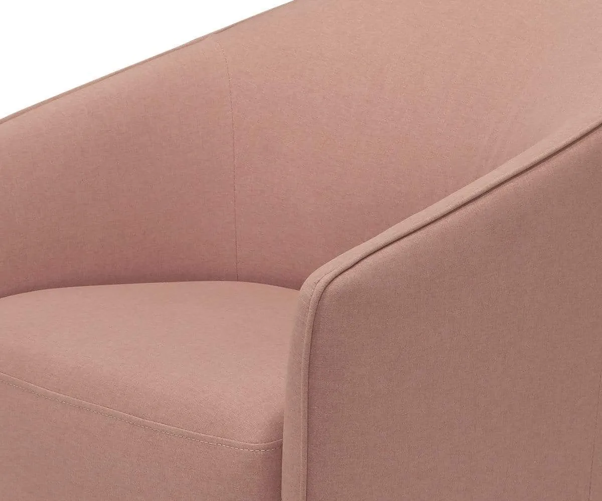 Komet Swivel Rocker Chair - Blush