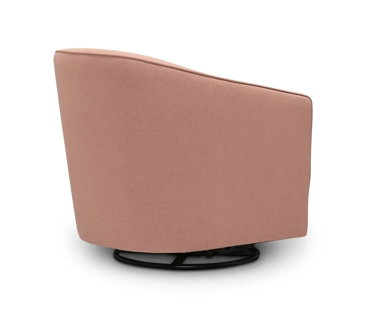 Komet Swivel Rocker Chair - Blush