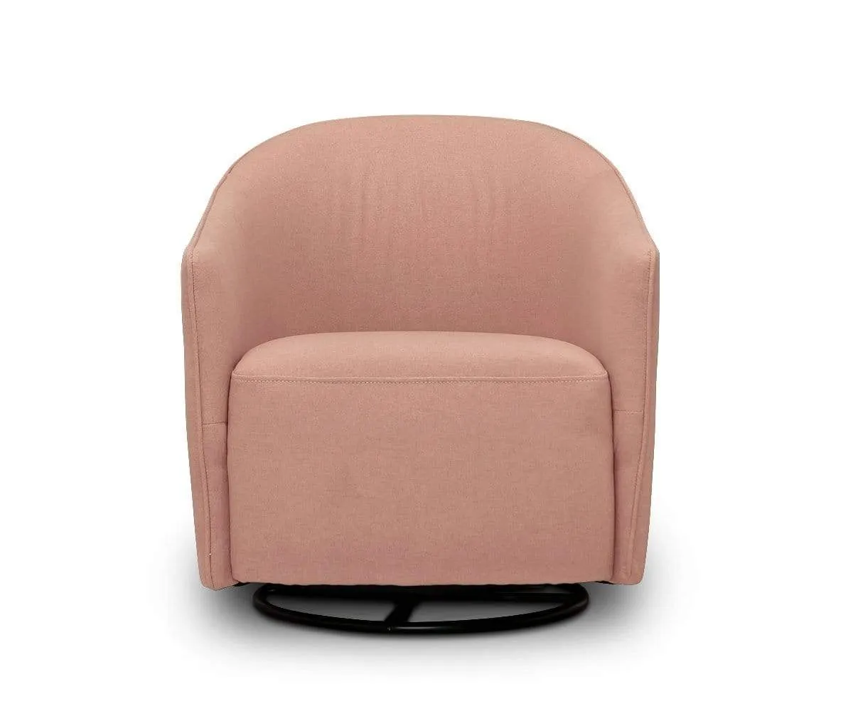 Komet Swivel Rocker Chair - Blush
