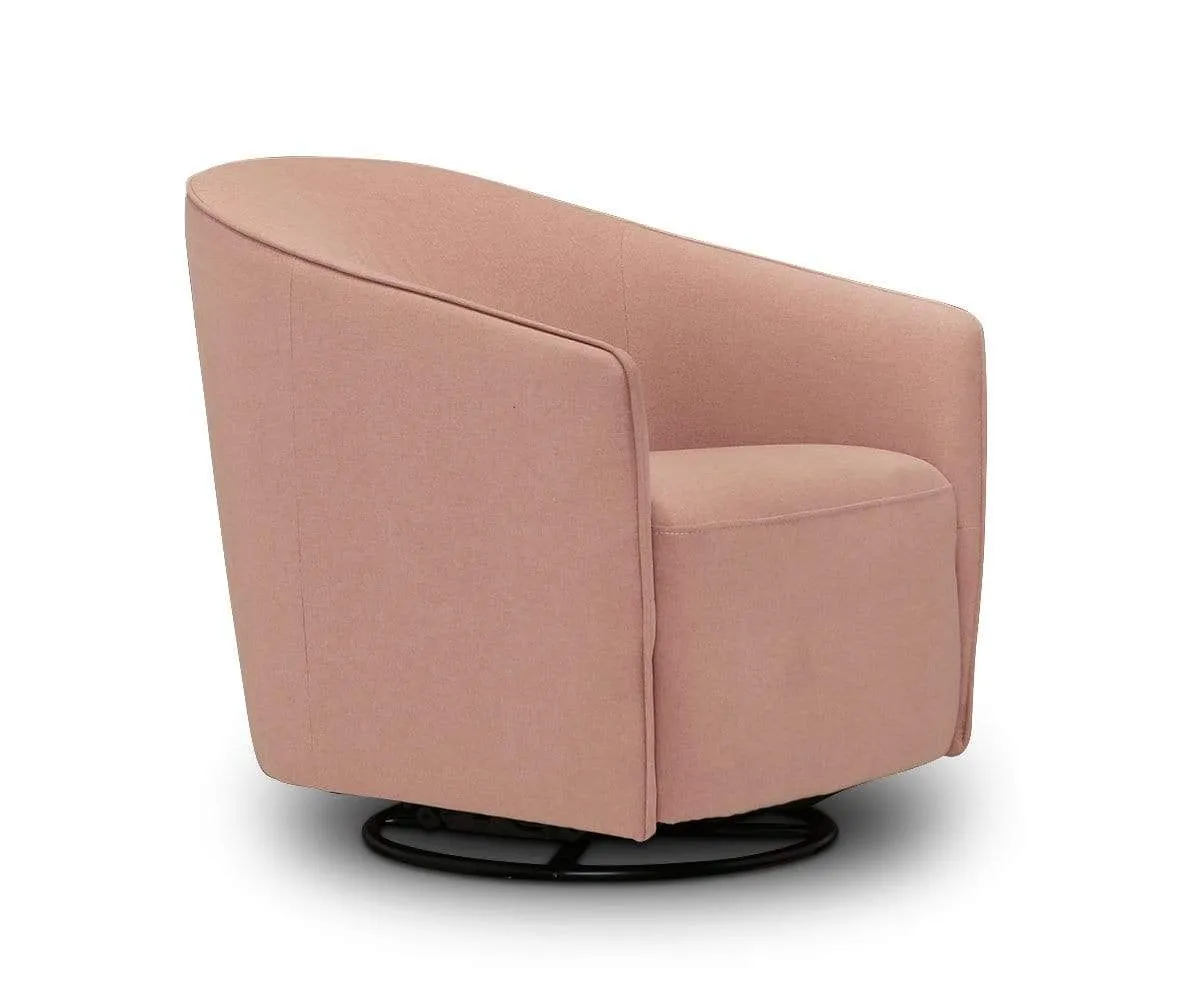 Komet Swivel Rocker Chair - Blush