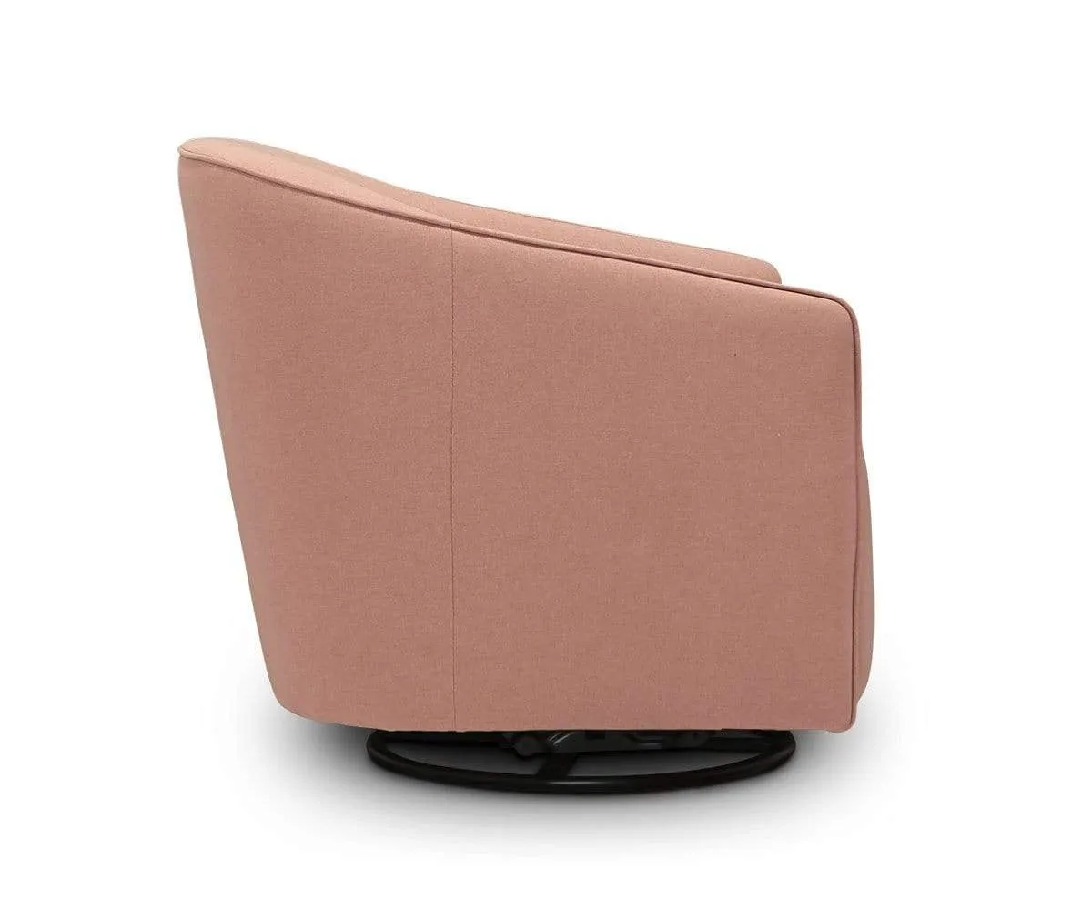 Komet Swivel Rocker Chair - Blush