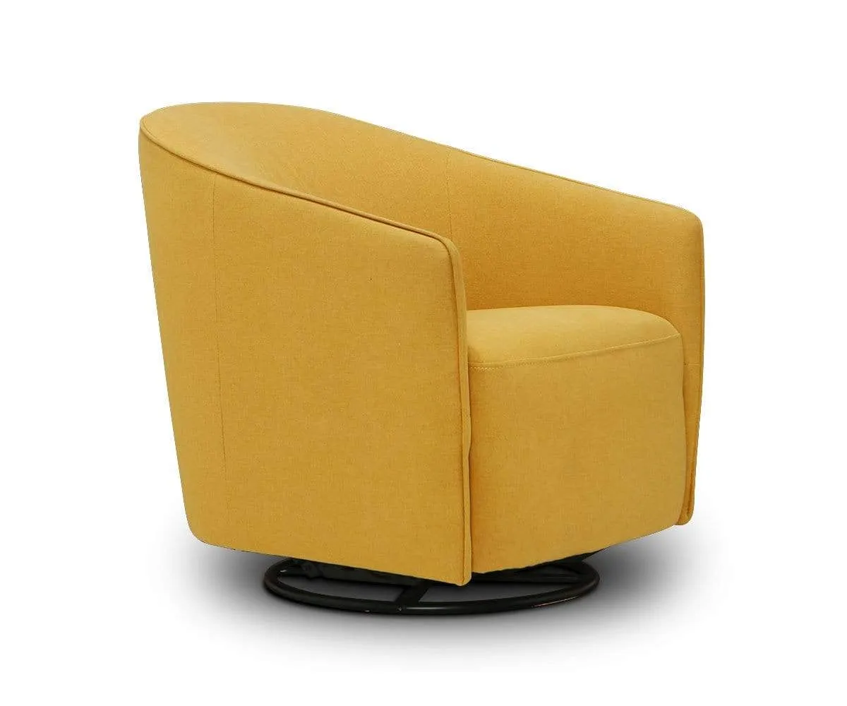 Komet Swivel Rocker Chair - Yellow