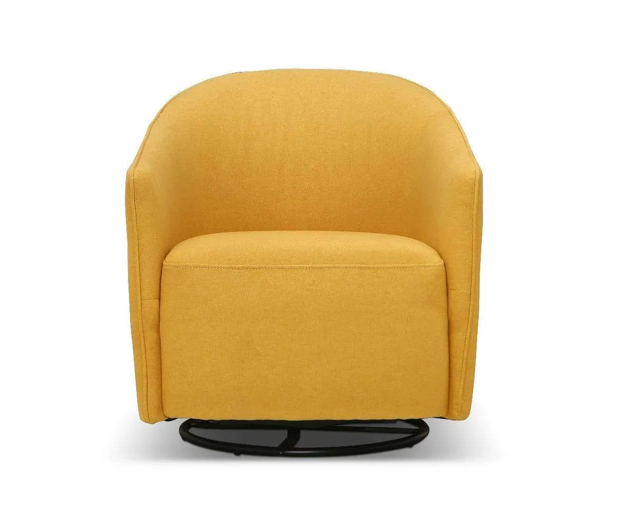 Komet Swivel Rocker Chair - Yellow