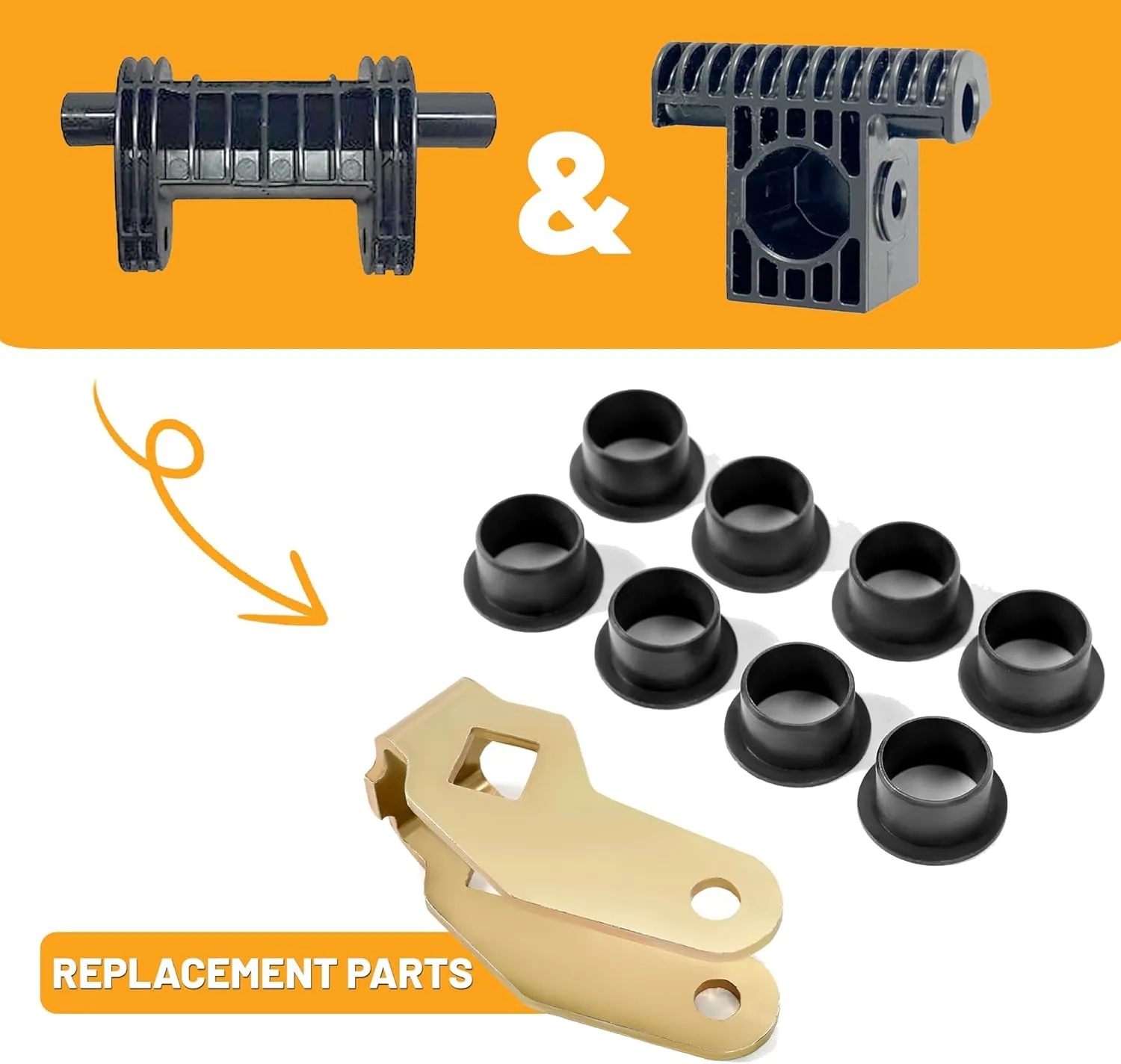 KUAFU Drive Toggle Clevis Mount Compatible with La Z Boy Lazy Boy La-Z-Boy LazyBoy Power Rocker Recliners Mount Electric Motor Clevis Replacement Part Color Zinc-Plated