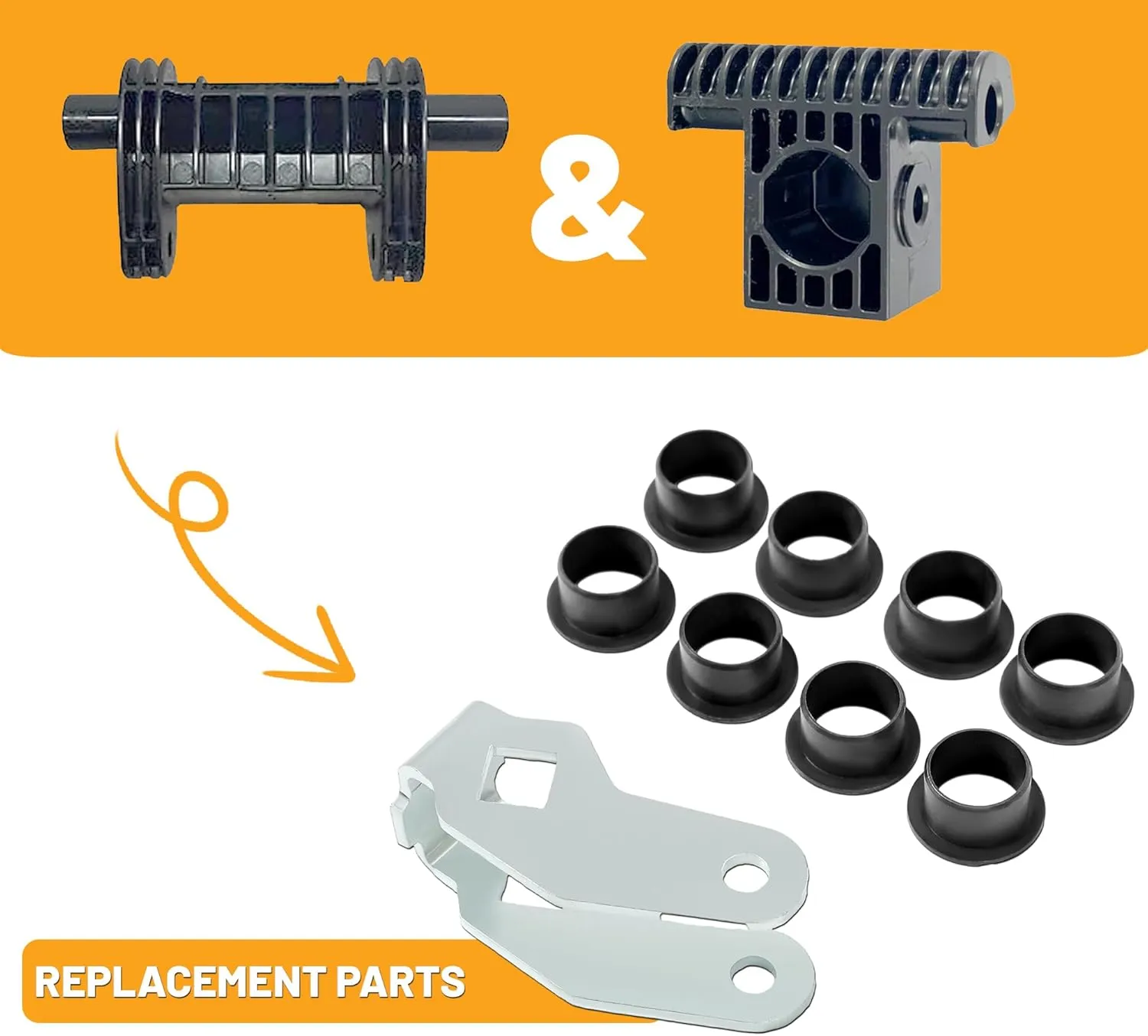 KUAFU Drive Toggle Clevis Mount Compatible with La Z Boy Lazy Boy LazyBoy Power Rocker Recliners Mount Electric Motor Clevis Steel - Silvery
