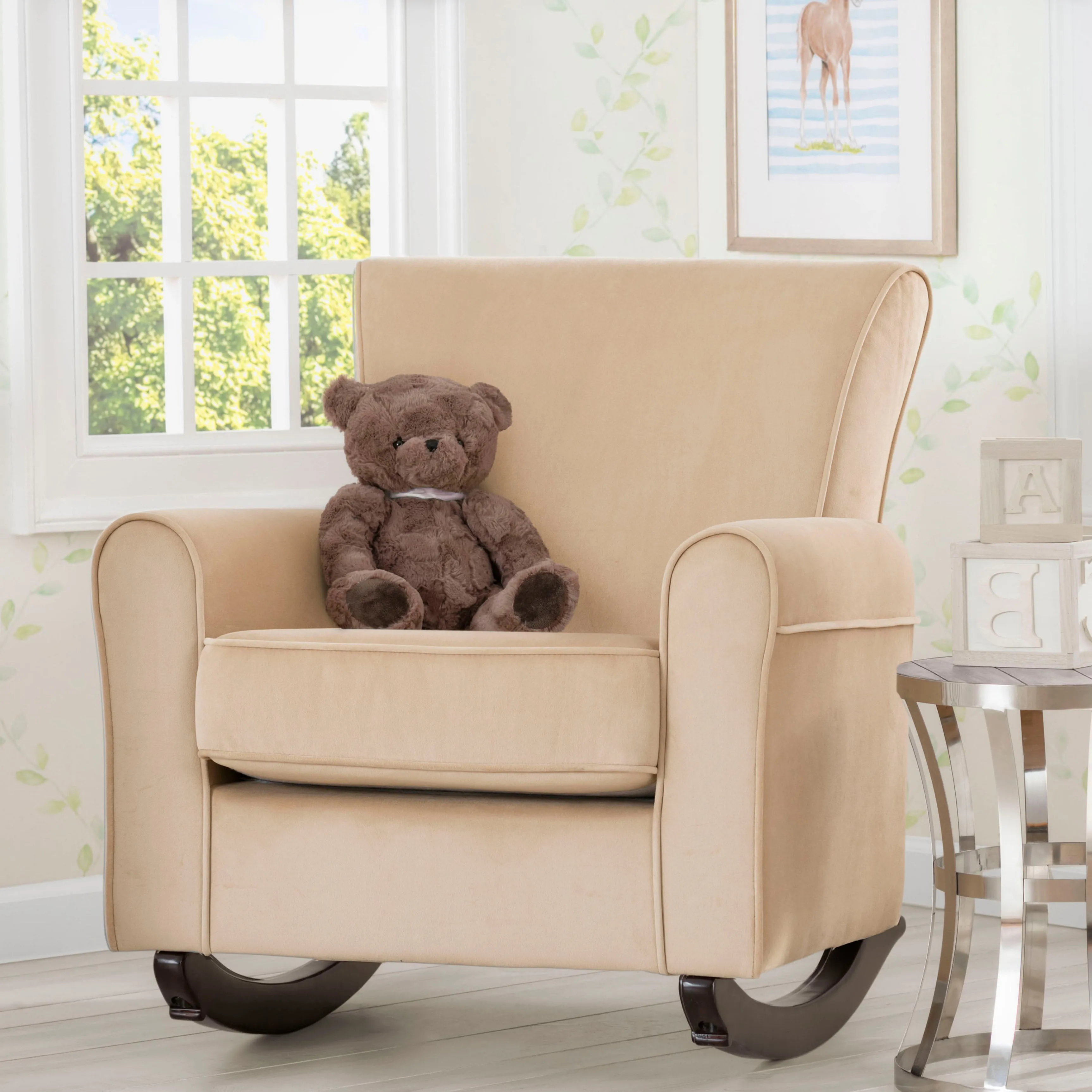 Lancaster Rocking Chair featuring LiveSmart Fabric by Culp