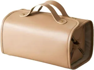 Large Travel makeup bag,Makeup bag,Leather Cosmetic Bags For Women,Leather Waterproof Cosmetic Bag,Detachable 4 in 1 Travel Toiletry Bag for Women,Portable Organizer(1, Brown)