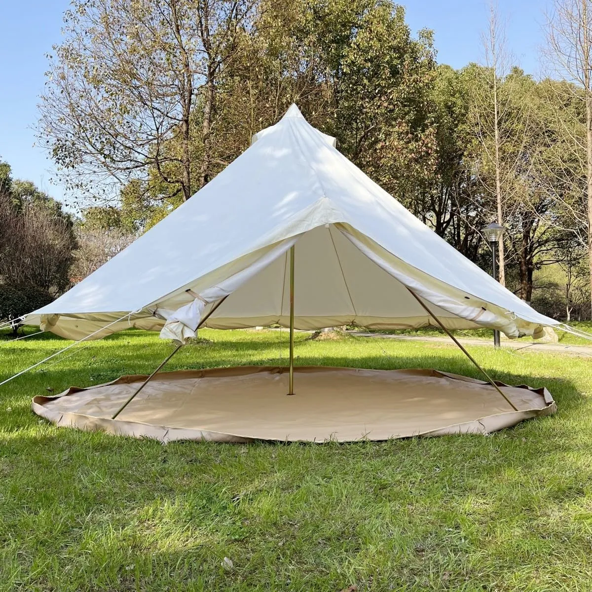 Latourreg Luxury 3M/4M/5M/6M Oxford Bell Tent with Zipped Detachable Groundsheet