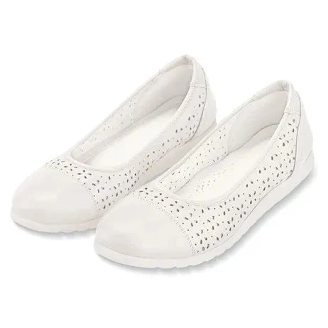 Lazer Cut-Out Comfortable Cushioned Shoes