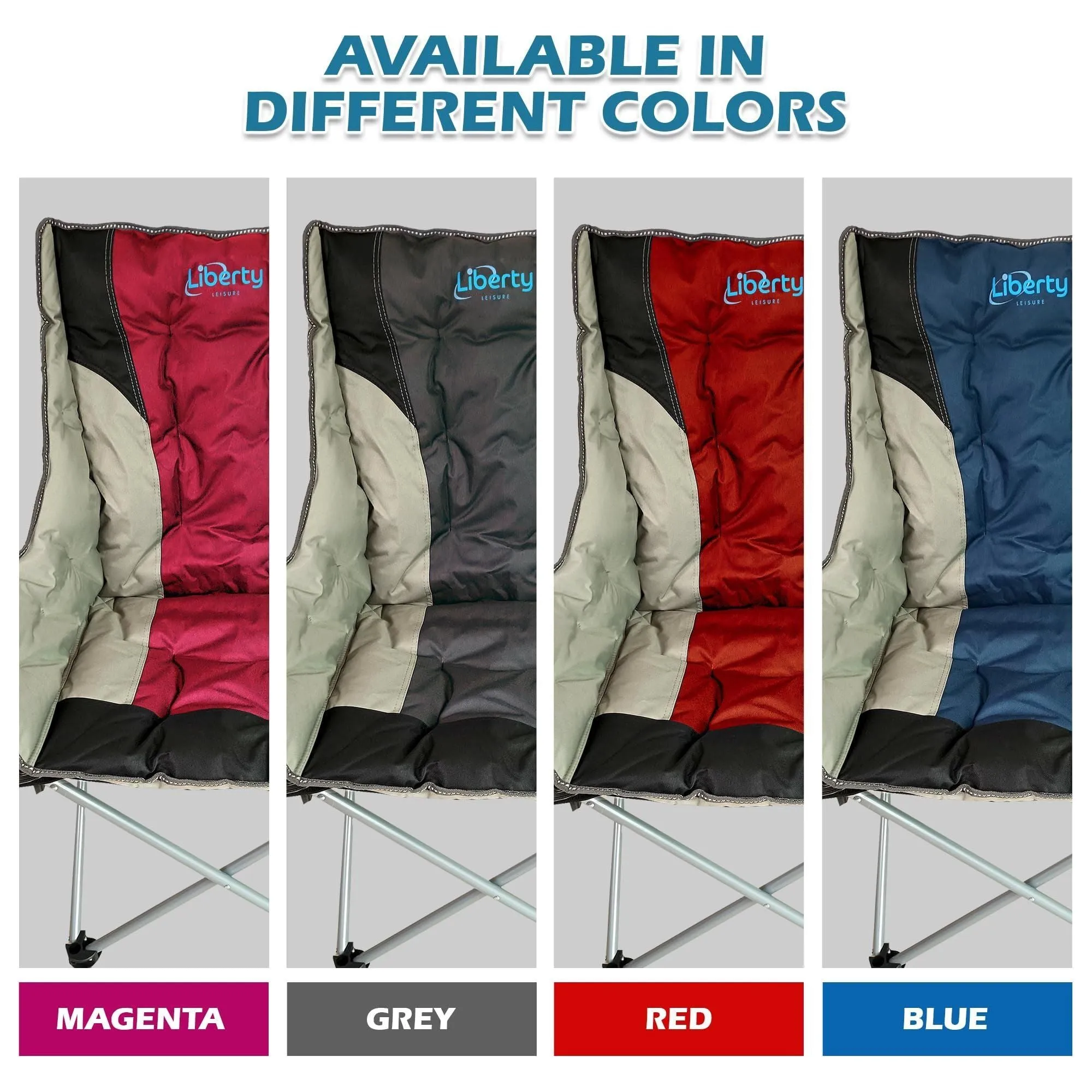 Liberty Red Comfort Camping Chair MDS1203