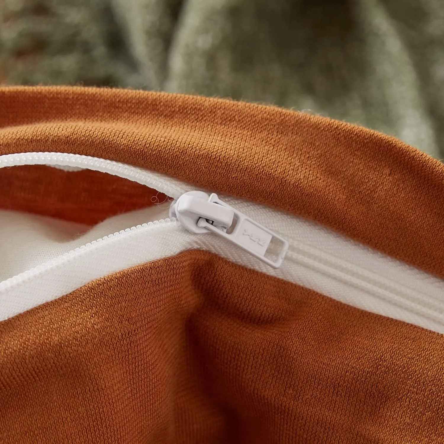 LIFETOWN 100% Jersey Knit Cotton Duvet Cover Set T-Shirt Feel Bedding Set Ultra Soft Wrinkle-Free (Burnt Orange, Twin)